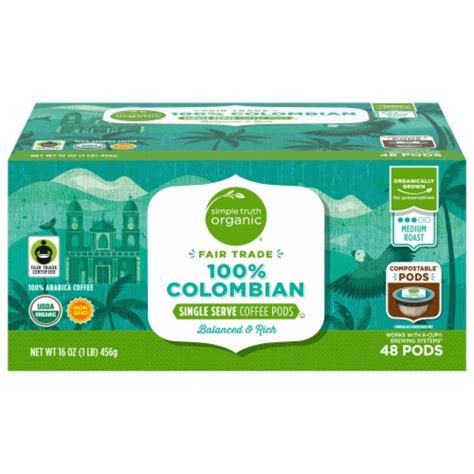 Simple Truth Organic® Colombian Medium Roast Coffee Pods, 48 ct - Kroger