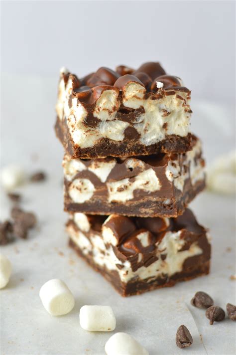 Chocolate Marshmallow Layer Brownies | A Taste of Madness | Recipe | Cherry crumb cake recipe ...