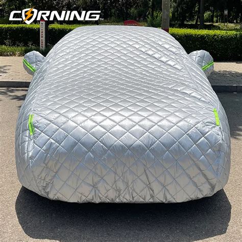 Car Cover Outdoor Cotton Thickened Protection Full Winter Car Hail Covers Snow Cover Sunshade ...