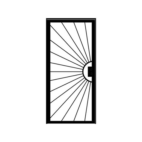 Metal Doors Exterior Steel Decorative Wrought Iron Metal Custom Steel Security Screen Door - Buy ...