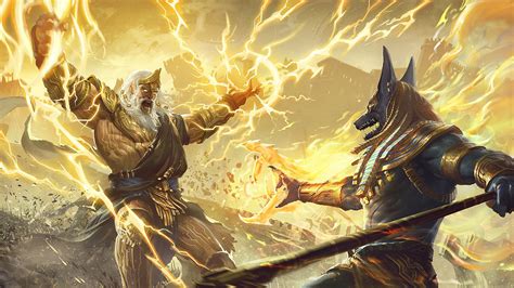 🔥 Download Wallpaper Of Anubis Lightning Man Warrior Zeus Background HD by @stephenpeterson ...