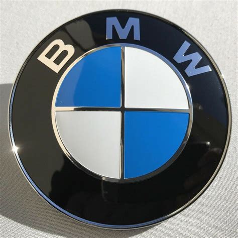 2PCS Front Hood & Rear Trunk (82mm & 74mm) Badge Emblem For BMW - Emblems