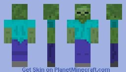 Default Zombie Skin Minecraft Skin