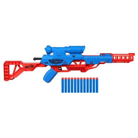 Nerf Alpha Strike Wolf LR-1 Blaster with Targeting Scope,12 Official Nerf Elite Darts, Easy Load ...