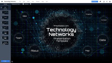 Technology Network Presentation Template | Prezibase