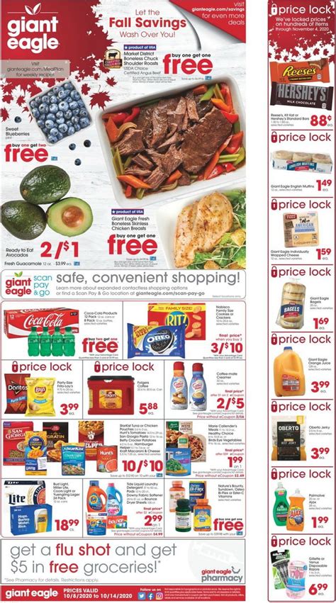 Giant Eagle Weekly Ad Oct 08 – Oct 14, 2020