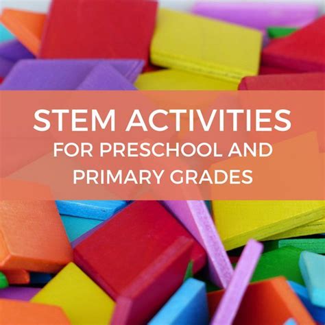 Stem Activities For Kindergarten And First Grade