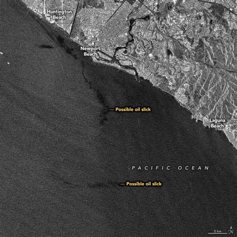 Satellites View Southern California Oil Spill