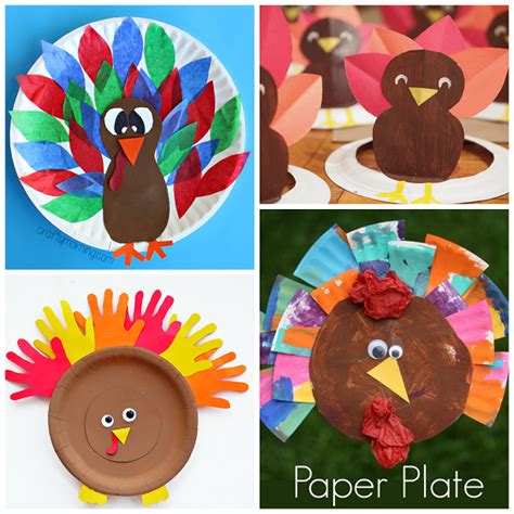 Thanksgiving Paper Plate Crafts for Kids - Crafty Morning