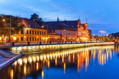 Night View Of Wroclaw, Poland Stock Photo - Image: 59601208