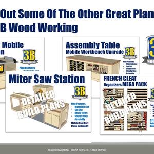 Crosscut Sled Plans Metric Build Plans /table Saw Jig / - Etsy