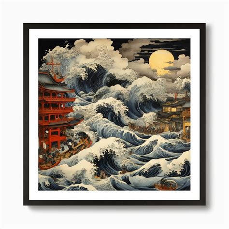 Great Wave Off Kanagawa Art Print by imadmech - Fy