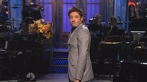 Jeremy doing his SNL monologue | Jeremy renner, Most handsome men ...