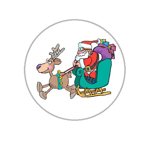 Stonehouse Collection: Santa Sleigh Envelope Seal - 144 Envelope Seals