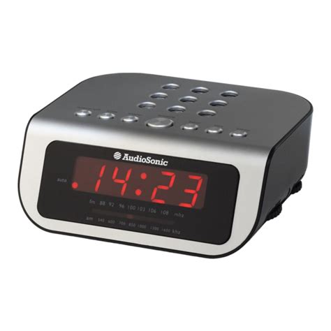 AUDIOSONIC CL-1470 CLOCK RADIO INSTRUCTION MANUAL | ManualsLib