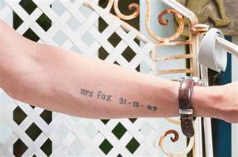 Laurence Fox covers up 'Mrs Fox' tattoo tribute to ex-wife Billie Piper | Metro News