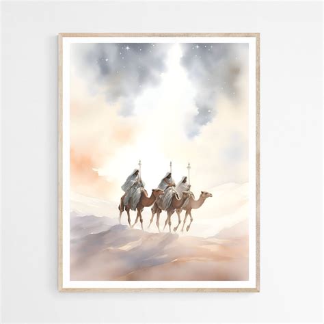 Nativity Scene Three Wise Men DIGITAL Download,christmas Printable Wall Art,digital Print Art ...