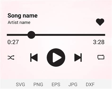 Audio Control Buttons Svg Music Player Svg Spotify Song - Etsy