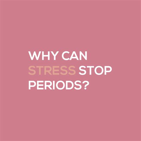 Stress and your period. | Stress causes, Late period not pregnant, Period relief