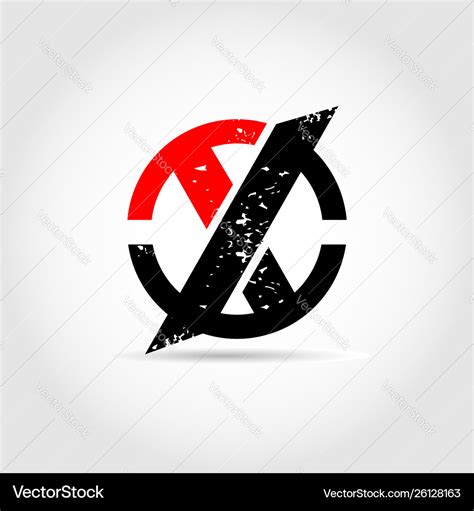 Cross letter x logo sign symbol icon Royalty Free Vector