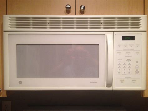 GE microwave 1.6 cu ft over range with exhaust fan $40 - MakerTrade ...