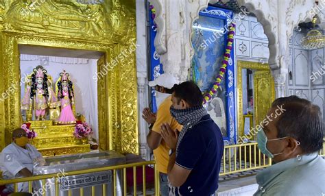 Devotees Offer Prayers Inside Durgiana Temple Editorial Stock Photo ...