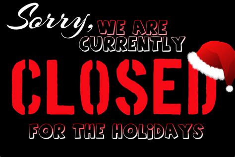 Closed for the Holidays Template | PosterMyWall