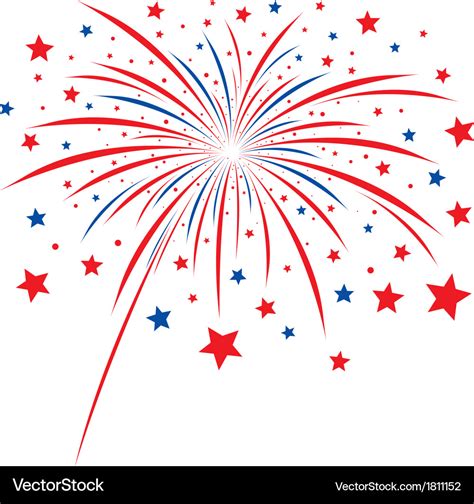 Firework design on white background Royalty Free Vector