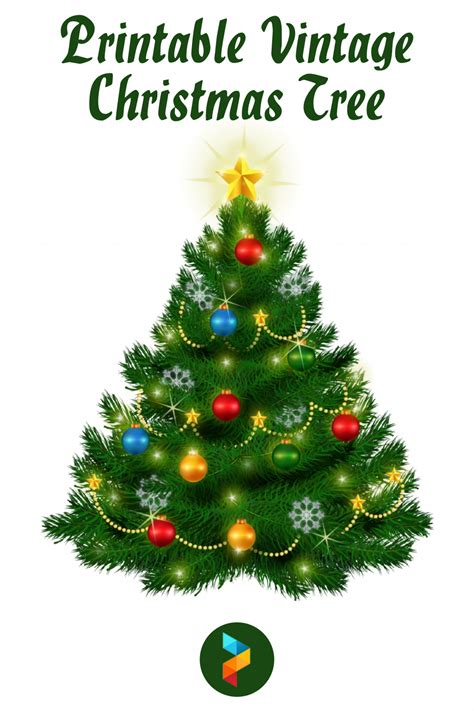 Vintage Christmas Tree Printable - Printable Word Searches