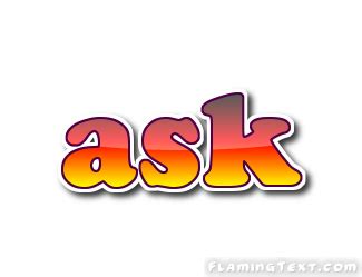 ask Logo | Free Logo Design Tool from Flaming Text