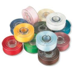 Essential Colored Prewound Plastic Sided Embroidery Bobbins Size L /SA155