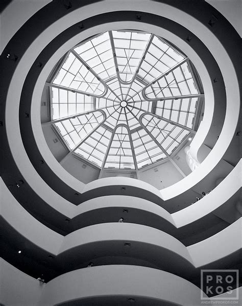 Guggenheim Museum Interior V - Black & White FIne Art Photo by Andrew ...