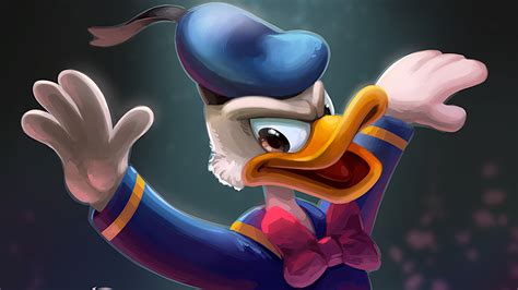 donald duck, cartoons, hd, artist, artwork, digital art, 4k, minimalism, minimalist, behance HD ...