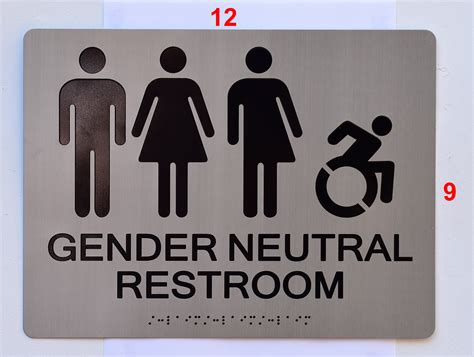 ACCESSIBLE UNISEX RESTROOM ADA SIGNS -The sensation line | DOB SIGNS NYC -YOUR OFFICIAL STORE ...