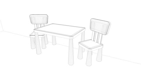 Ikea Children Desk 3D Model $13 - .c4d .fbx .obj - Free3D