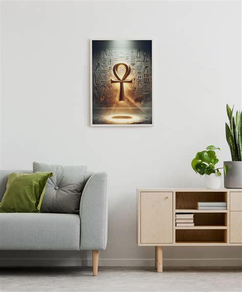 Ankh Wall Art Printable Art With the Ancient Egyptian Symbol Floating in the Air - Etsy