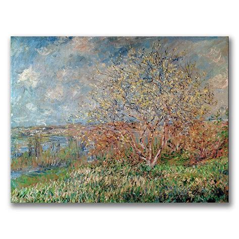 Trademark Fine Art ''Spring 1880'' Canvas Wall Art by Claude Monet ...