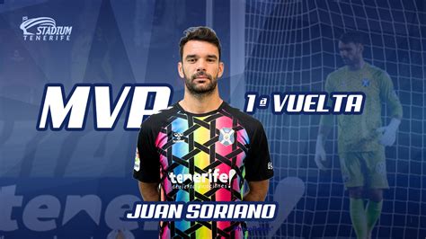 Juan Soriano, MVP Stadium Tenerife de la 1ª vuelta del CD Tenerife 2021/2022 | Stadium Tenerife