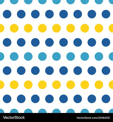 Yellow And Blue Polka Dot Background