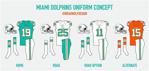 Brad Wolf Design - Miami Dolphins Rebrand Concept