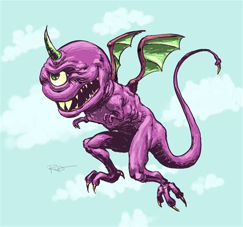 One-eyed, one-horned, flying purple people eater | Drawings, People ...