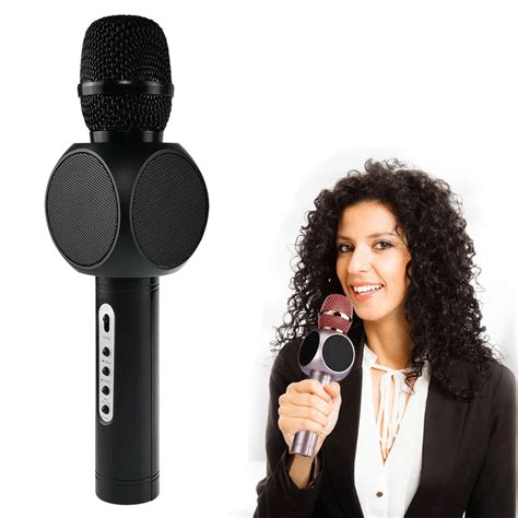 Wireless Karaoke Microphone, Portable Karaoke Machine With Dual ...