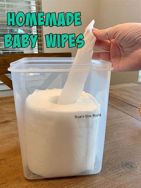 Homemade Baby Wipes {Cloth or Paper Towel} - Num's the Word