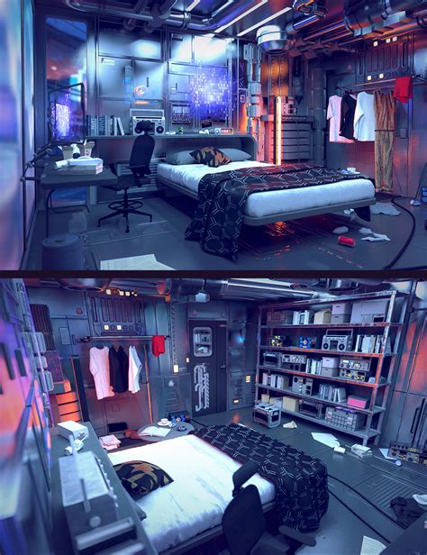 Cyberpunk Condo Bedroom | Daz 3D