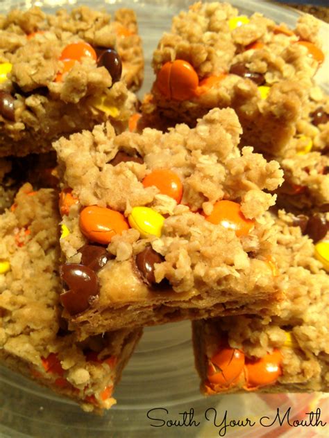 South Your Mouth: Reese’s Pieces Peanut Butter Bars