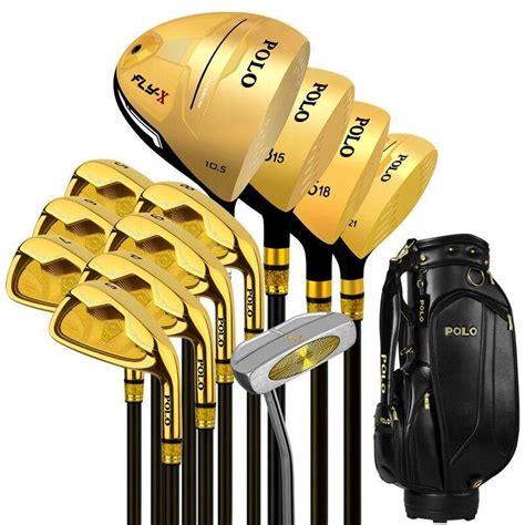 P0L0 Luxury men's golf clubs complete set carbon graphite shaft (titanium alloy - Golf Clubs