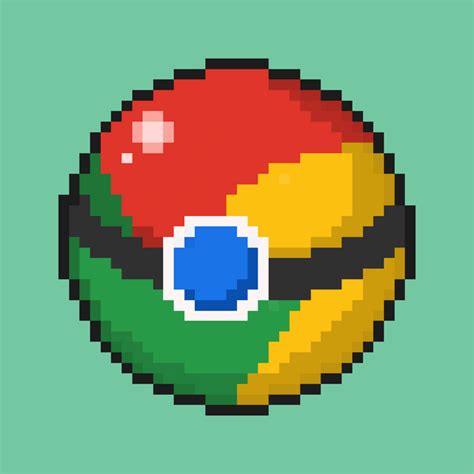 Chrome-themed Pokeball (pixel art noob) : r/PixelArt