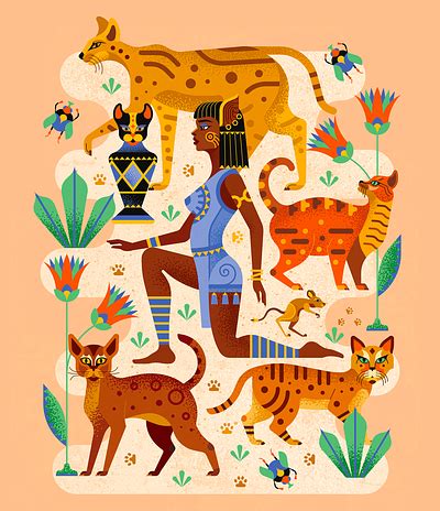 Bastet Egyptian Goddess by Aronne Nembrini on Dribbble