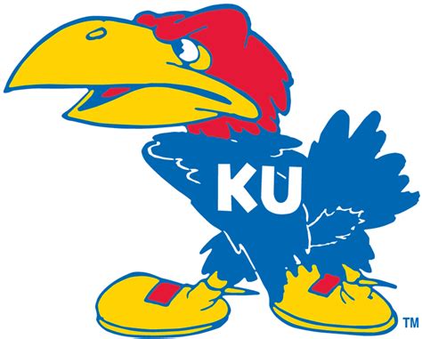 Kansas Jayhawks Primary Logo | Kansas jayhawks, Rock chalk jayhawk, Jayhawks