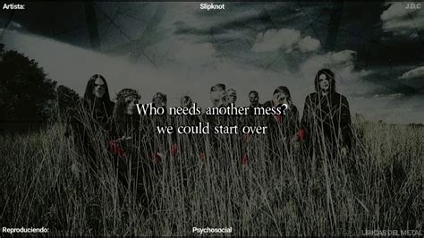 SLIPKNOT - PSYCHOSOCIAL LYRICS - YouTube